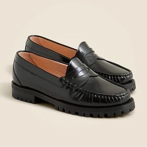 Winona lug-sole penny loafers in spazzolato leather